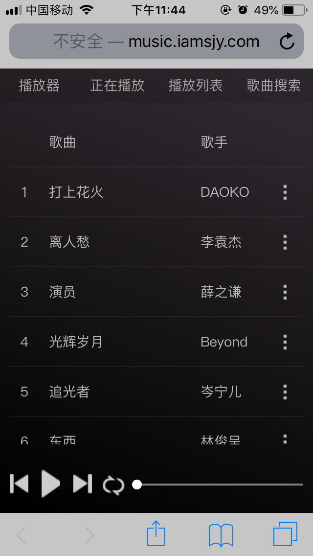 播放列表
